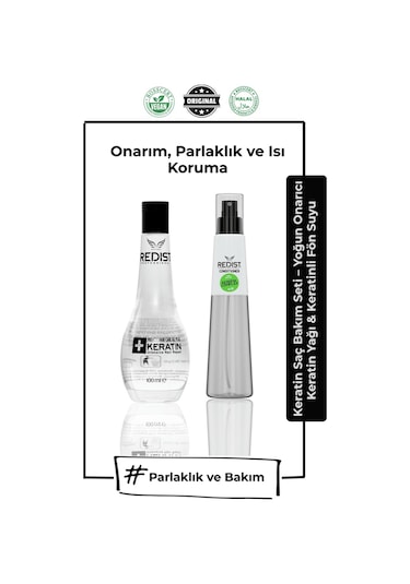 Redist Miracle Keratin Resistance Force Saç Bakım Yağı 100 ML + Redist Fön Suyu 50 ML