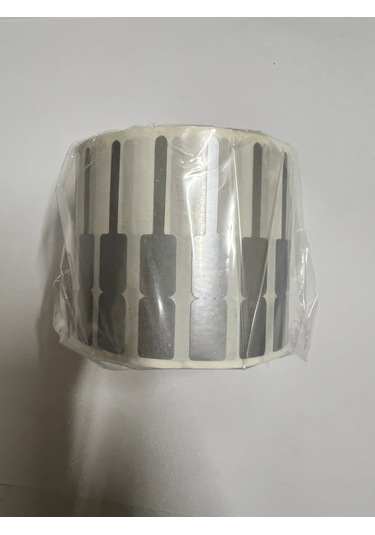 Aysan Etiket Boş Yapışkanlı Kuyumcu Yüzük Etiketi Gümüş Renk 54mm X 9mm 1
