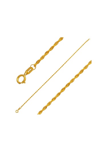 Bilezikci  Burma 14 Ayar Altın Zincir Bileklik BLISS14K20813 Sarı Altın