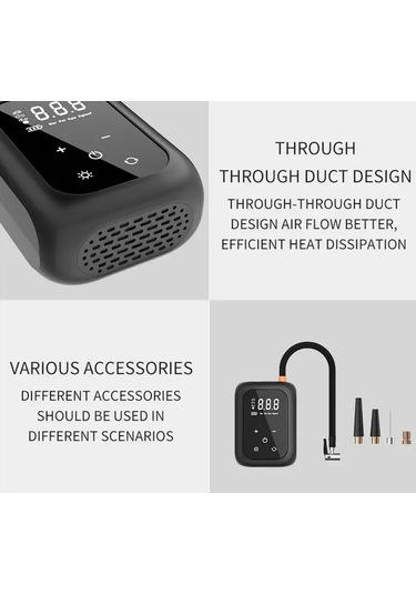 Sones Çok Fonksiyonlu Taşınabilir Araç Elektrikli Kablosuz Lastik Şişirme Pompası Mekanik Düğme