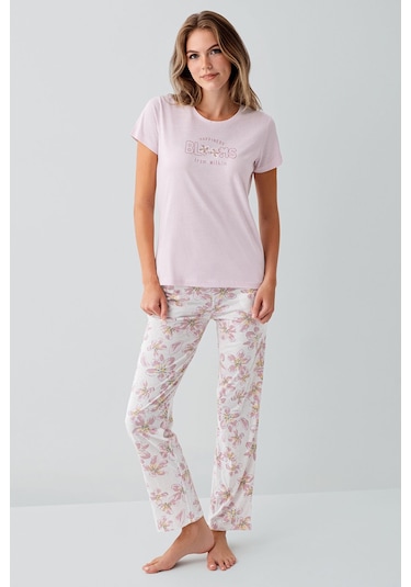 Arnetta Kadın Pijama Takımı Pembe