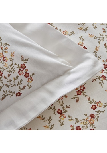 Karaca Home Mizu %100 Pamuk Çift Kişilik Nevresim Takımı + Pike Krem