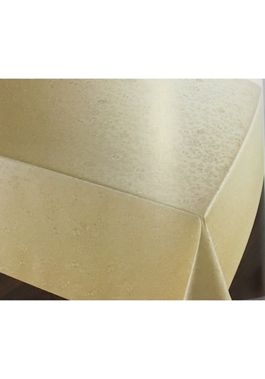 Pvc Astarlı Muşamba Masa Örtüsü 114-59 Krem