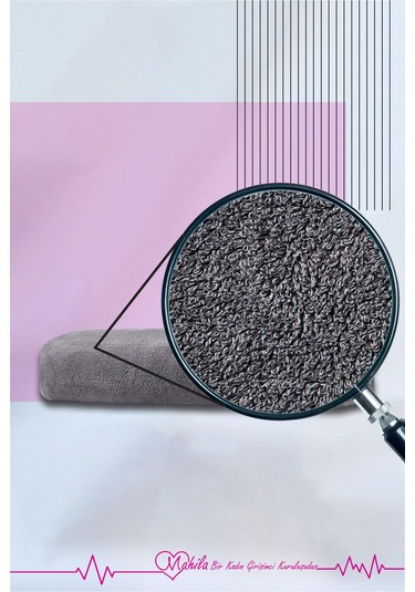 1 Adet 50x90 Pamuk Havlu, Premium Havlu, Spor Havlusu, Fitness Havlusu, Berber Kuaför Havlusu Gri