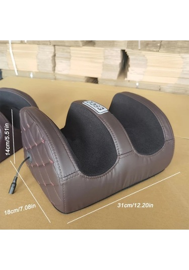 Fochsia Ayak Masaj Aleti Brown Plaid Style Euro Standard Isıtmalı Diz Ayak Kol Çok Bölgeli Rahatlama Ofis Ve Ev Kullanımı Anneler Günü Ramazan Noel Hediye Altın