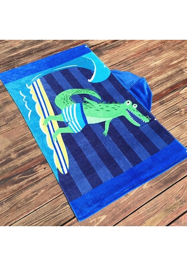 Suntek Yumuşak Emici Çocuk Kapşonlu Banyo/havuz/plaj Havlusu