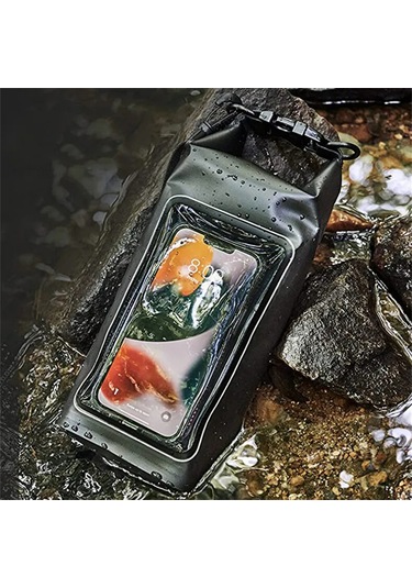 Yuntech01 2l Su Geçirmez Çanta - Pvc Malzeme, Ayrılabilir Askı, Dokunmatik Ekran Uyumlu Pembe