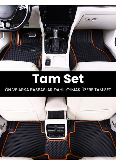 Nissan-qashqai- 2022-2025 İçin Eva İç Paspas Takımı Metal Topukluk Dahil