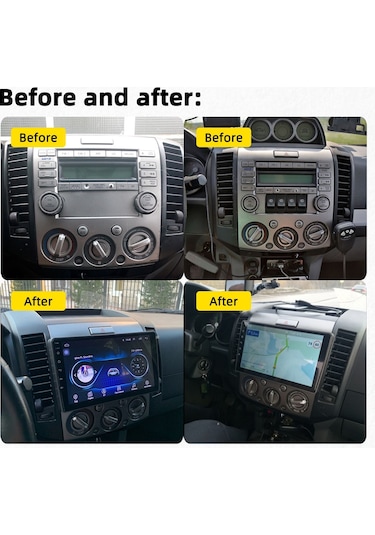 Ford Ranger 2006-2010 Android 2 Gb + 32 Gb Rom Carplay Multimedya JAPON SERİ