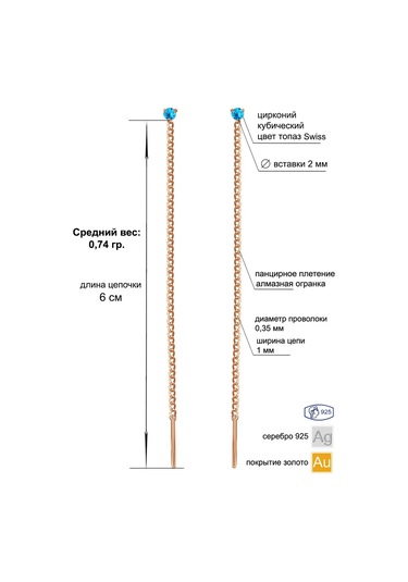 Zolotoj Merkurij Küpeler Çekme Zevklerle Altın Kaplama Gümüş 276355790 Altın