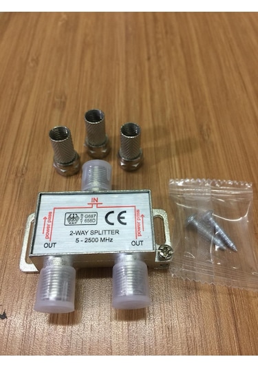 1 Giriş 2 Çıkış Kablo Tv Uydu Anten Çoklayıcı Splitter Ikili