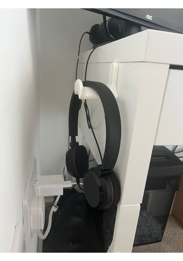 Kulaklık Standı 2 Adet Kulaklık Tutucu Kol Standı Bantlı Ps4 Ps5 Xbox Uyumlu Beyaz