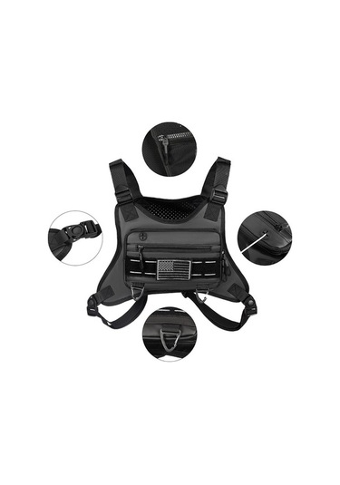 Artfulabode Yeleği Yansıtıcı Su Spor Koşu İçin Göğüs Dikeni Erkekler Çantası Beyaz Alabilir Fp Beyaz