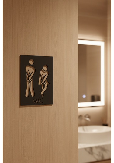 Wc Tabelası, Tuvalet Levhası, Kadın Erkek Tabela, Yönlendirme Levhaları 42