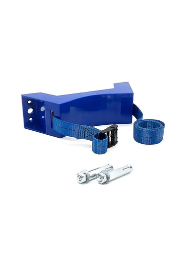 Silindir Monteli Braket Gaz Silindiri Braketi Dayanıklı Abs Gaz Silindiri Tutucu Karavan Karavan İçin, Mavi Yeni