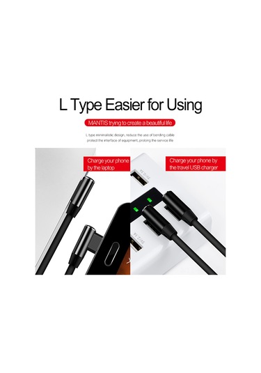 Suofeng 90 Derece Çift Eğimli Type-c Kablosu, Tpe Örgü, Hızlı Şarj Ve Veri Transferi, Samsung Galaxy S9/s8/note 8, Lg V30/g6/g5, Oneplus Uyumlu