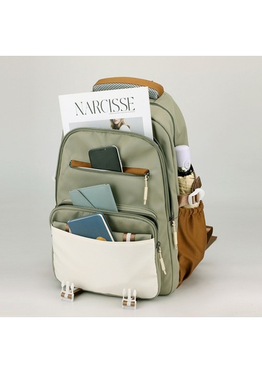 Ranyeek Genç Stili Pratik Nylon Sırt Çantası - Büyük Kapasite, Çok Bölmeli, Ayarlanabilir Askılar Ve Soğan Aksesuarı Beyaz Çok Renkli