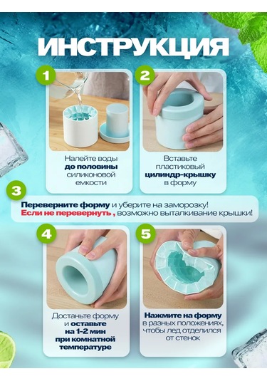 Shostt Buz Kalıbı, Kap Ve Kapakla 451041144 Açık Mavi