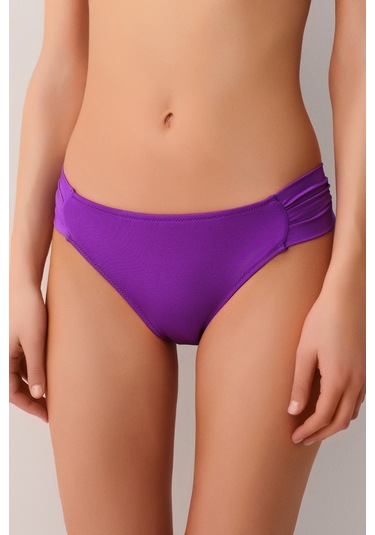 Suwen Yanı Pileli Bikini Alt Sbn25560c099 Menekşe Moru