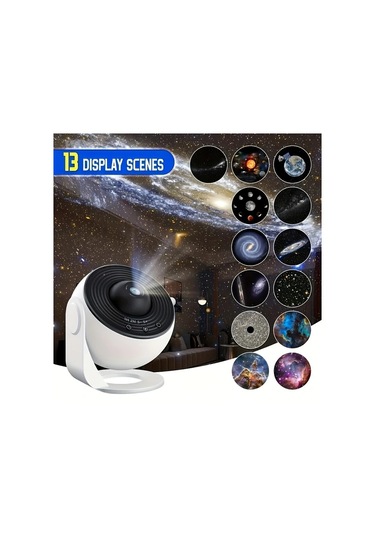 Honeybeeshop Beyaz Yildizli Gokyuzu Galaksi Projektoru Aurora Isik Gosterisi Yatak Odasi Oyun Odasi Tavan Hediyeler Parti