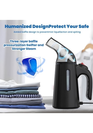 Createtech 120ml 700w Taşınabilir Buharlı Ütü Kırışıklık Giderici Otomatik Kapanan El Tipi Ev Ofis Seyahat