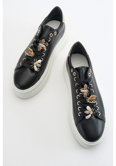 Luvishoes Ater Siyah Kadın Spor Ayakkabı Siyah