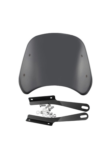 Suntek 5-7" Motosiklet Far Ön Cam Rüzgar Saptırıcı Gri