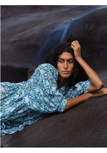 Novahub Yaz Kadın Elbisesi: Gevşek Askılı, Baskılı Çiçek Desen, Retro Avrupa & Amerikan Tarzı, Turuncu, Kişiselleştirilmiş Elbiseler/ Turuncu