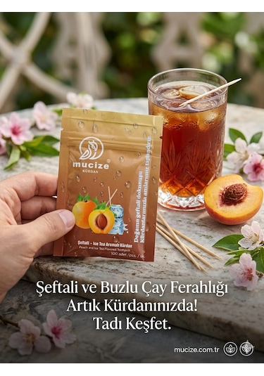Mucize Aromalı Kürdan 3"lü Doypak Set Kiraz-mentol/çilek-nane/şeftlai-buzlu Cay