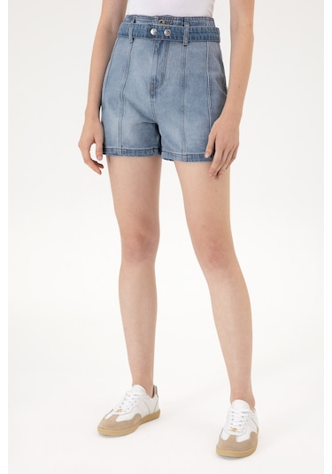 U.s. Polo Assn. Kadın Açık Mavi Şort Jean 50304336-dn0021 Lıght Blue