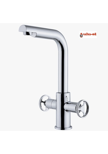 Ulu-el Lavabo Batarya Çeşme Musluğu Krom