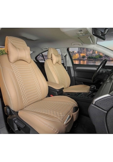 Volkswagen Touran Lüx Deri Oto Koltuk Kılıfı Ön/Arka Set (493905207)