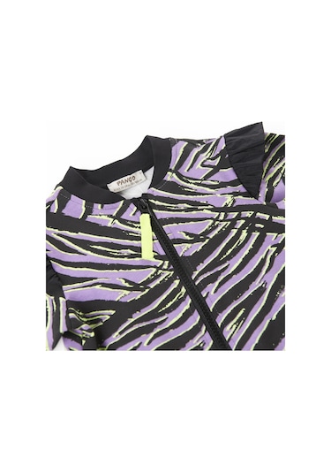 Panço Kız Çocukzebra Desenli Fermuarlı Sweatshirt Siyah 2321gb08022-2307 001 Panço Kız Çocukzebra Desenli Fermuarlı Sweatshirt Siyah 2321gb08022-2307 001