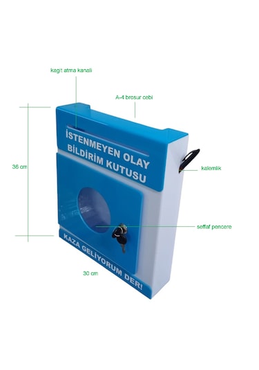 Mavi İstenmeyen Olay Bildirim Kutusu