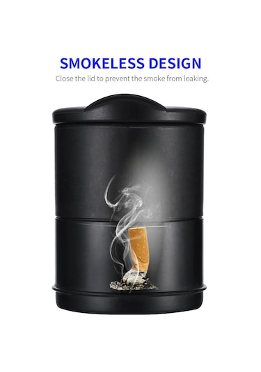 Araç İçi Işıklı Küllük Işıklı Kapaklı Araba Küllüğü Oto Küllük