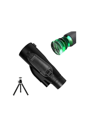 Yetişkin Monoküler Teleskop, Kuş Gözlemciliği İçin Tripod İle Kamp Seyahat