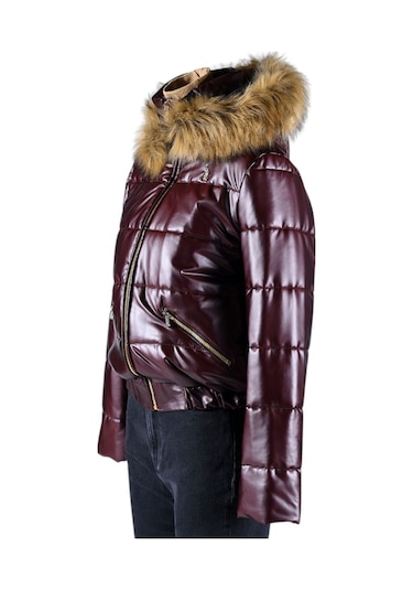 U.S. Polo Assn. Kadın Deri Mont Wp24012 Bordo