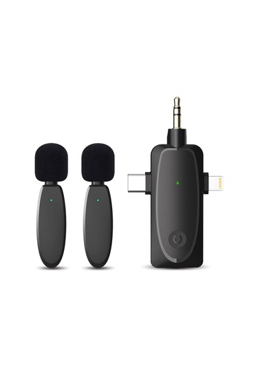 Xindoker Kablosuz 2'li Mini Lavalier Mikrofon Seti - İphone Uyumlu/android/kamera İçin 120m Menzilli, Gürültü Azaltmalı Profesyonel Kayıt