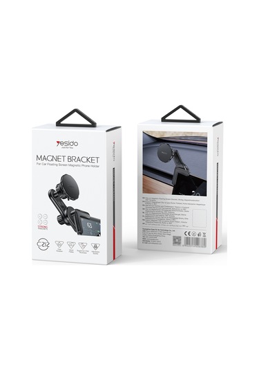 Yesıdo C212 Yüzen Araba Ekranlı Telefon Tutucu Dönebilen Manyetik Cep Telefonu Braketi
