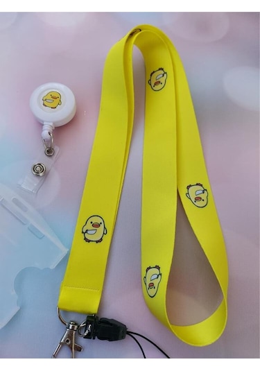 Belalı Civciv Kart Askısı Ve Katil Civciv Yoyo Yaka Kartlığı Yatay Dikey Kart Koruyucu