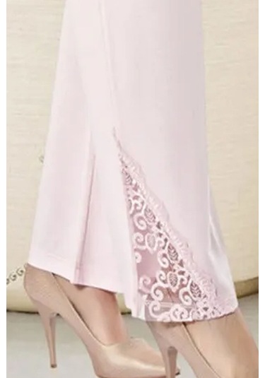 Xses 2020 Kadın Uzun Kollu Pijama Takım-pudra Pudra