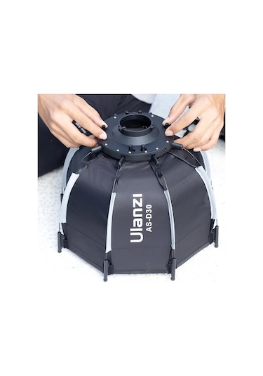 Ulanzi As-d30 30cm Mini Bowens Montajlı Ve Izgaralı Sekizgen Softbox
