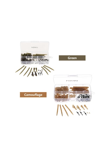 Lixada 100 Adet Terminal Sazan Balıkçılık Pimleri İle Y4700 Yeşil