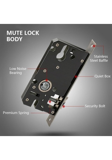 Prestigegoods Leedıs Ağır Hizmet Yuvarlak Kilitli Kol Seti Anahtarlı Ters Çevrilir Sol/sağ 35-45mm Siyah Siyah