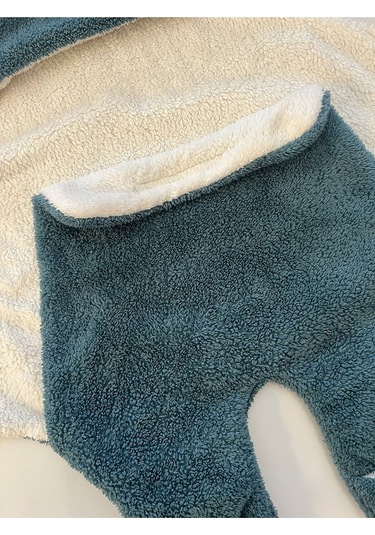 Rokeff Wellsoft Dış Kundak 0-6 Ay Turkuaz-Krem Turkuaz - Krem