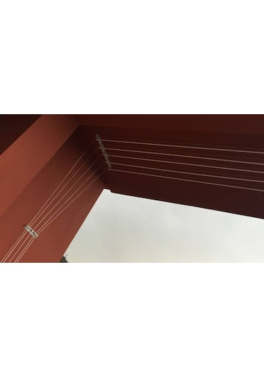 Güneş Asansörlü Çamaşır Askısı Çamaşırlık 4 Çubuklu 200 CM Gri