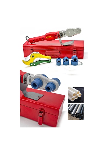 Staxx Power Çantalı Pvc Plastik Boru Kaynak Makinesi 650W + Makas