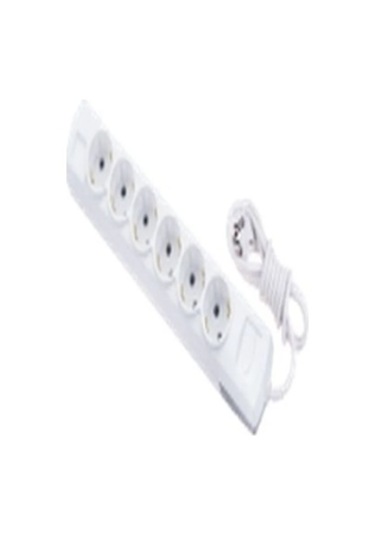 Tp-601 6'lı Topraklı 2mt Kablolu Grup Priz