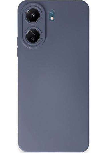 Xiaomi Redmi 13c Kılıf First Premiums Silikon Arka Kapak Gri