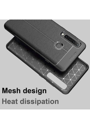 Galaxy A9 2018 Kilif Deri Desenli Kamera Korumali Silikon 493896154
